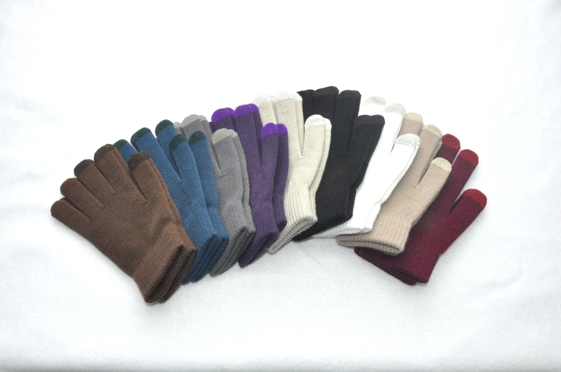 New Winter Thicken Warm Gloves For Men Women Students Knitted Three Finger Touch Screen Mittens Outdoor Cycling Skiing Gloves