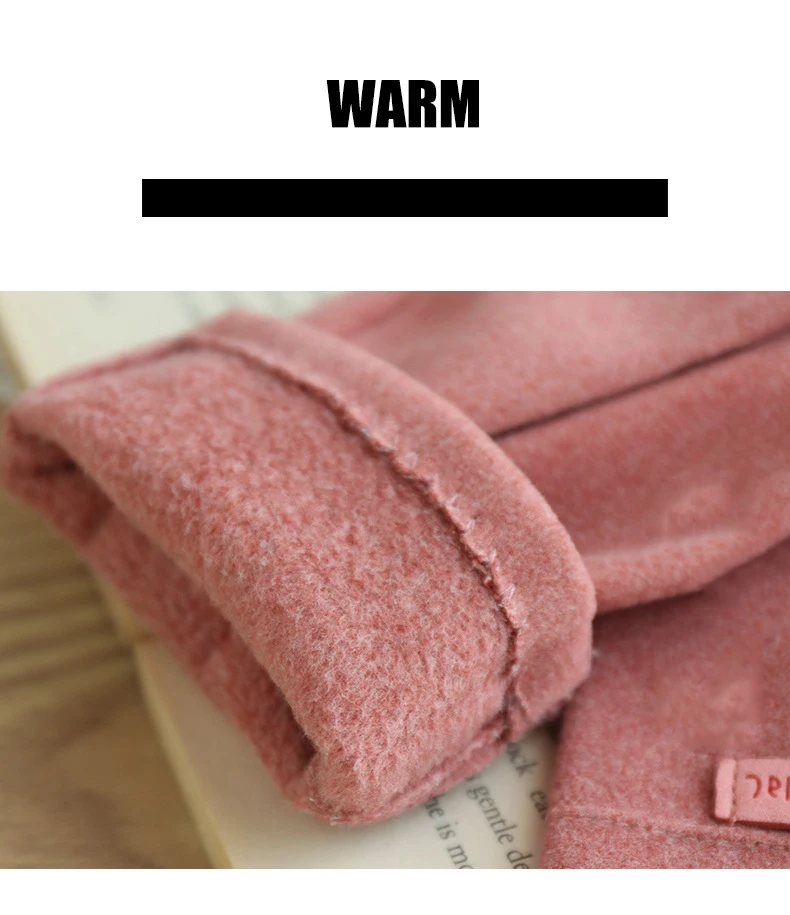 New Grace Fashion Lady Gloves Women Winter Vintage Touch Screen Warm Windproof Cycling Driving Full Finger Glove Mittens G058
