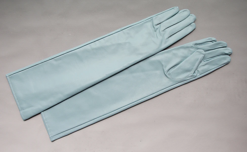 Long Genuine Leather Gloves Sheepskin Women's Gloves Fashion Ladies Size Make To Order