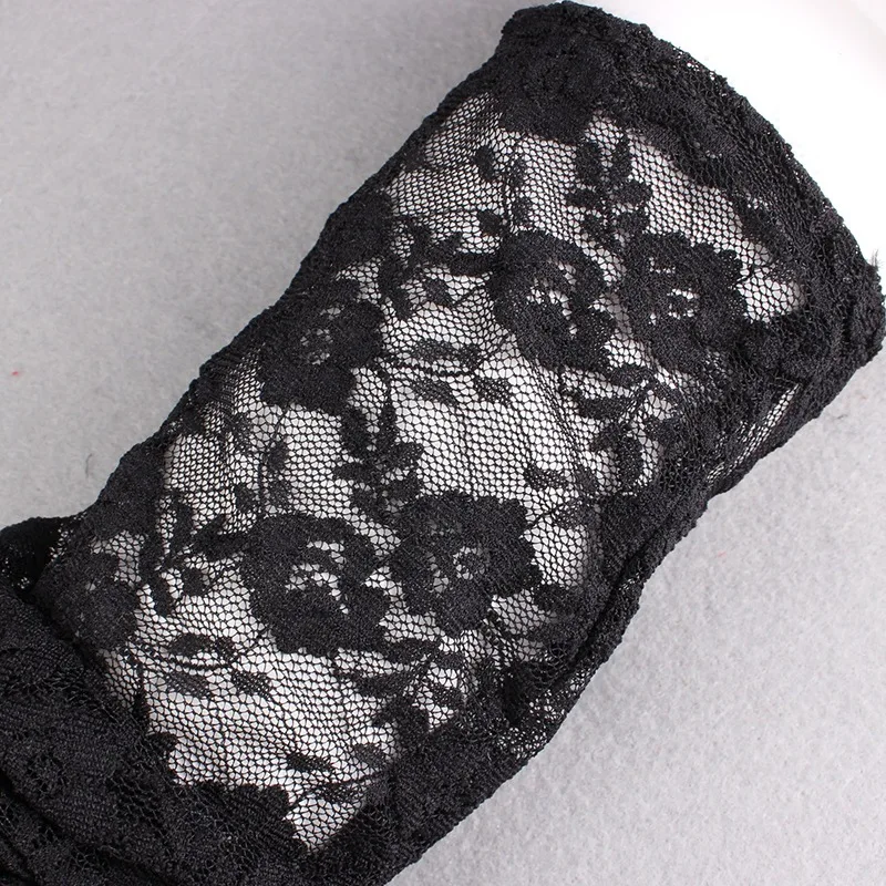 Women Sexy Hollow Lace Summer Drive Cycling Breathable Gloves Thin Transparent Exquisite Etiquette Lolita Cosplay Soft