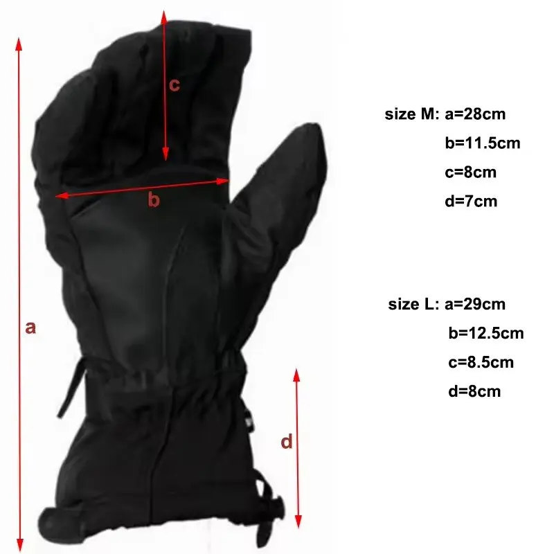 New brand men's ski gloves Snowboard gloves Snowmobile Motorcycle Riding winter gloves Windproof Waterproof unisex snow gloves