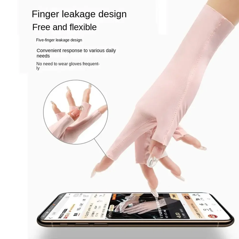 Sunscreen Gloves Nail Art Glove UV Protection Gloves Protecter For Nail Art Gel UV LED Lamp Tool