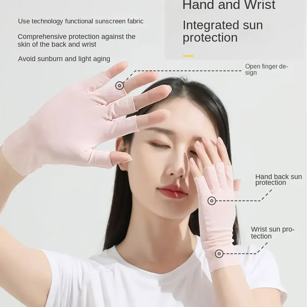 Sunscreen Gloves Nail Art Glove UV Protection Gloves Protecter For Nail Art Gel UV LED Lamp Tool