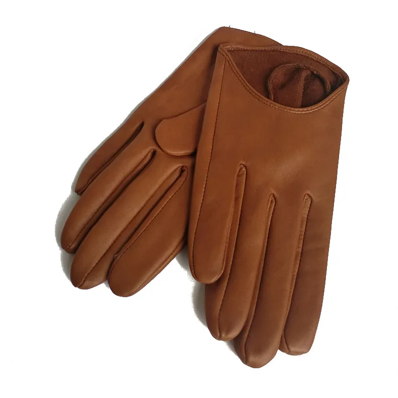 2025 Half Palm Glove Street Fashion Driving Gloves Genuine Real Goat Leather Gloves Women Fashion Short Mittens G621