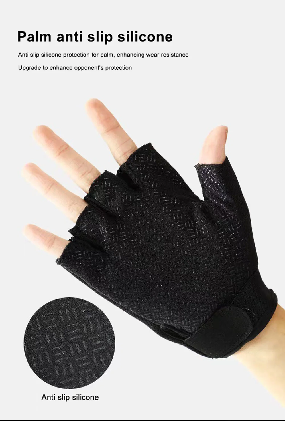 Tactical Riding Fingerless Gloves Non-slip Half Finger Gloves for Motorcycle Cycling Climbing Hiking Hunting Outdoor Sports
