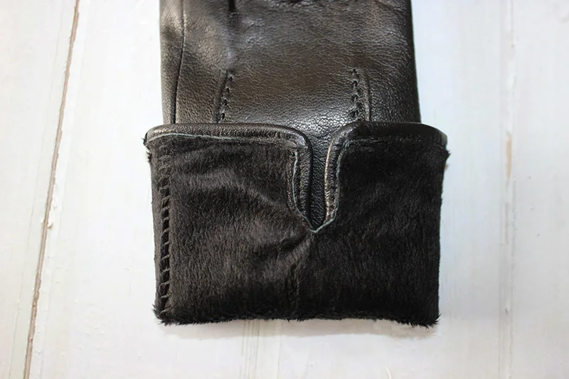 Colorful Leather Gloves Women Fashion Simple Style Velvet Lining Autumn Winter Warm Ladies Sheepskin Finger Gloves