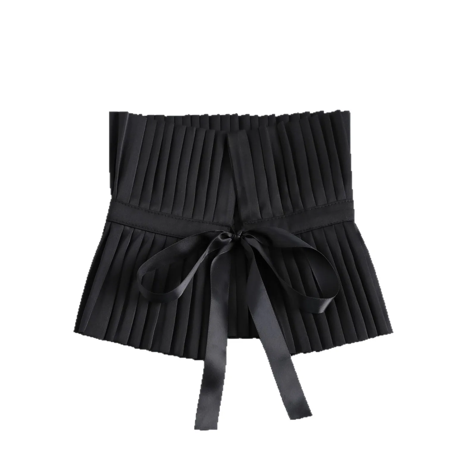 Women Black Cuffs Collar Set Detachable Fake Sleeves Cosplay Costume Accessories Dress Sweater Cuffs Collar Sewing Accessories