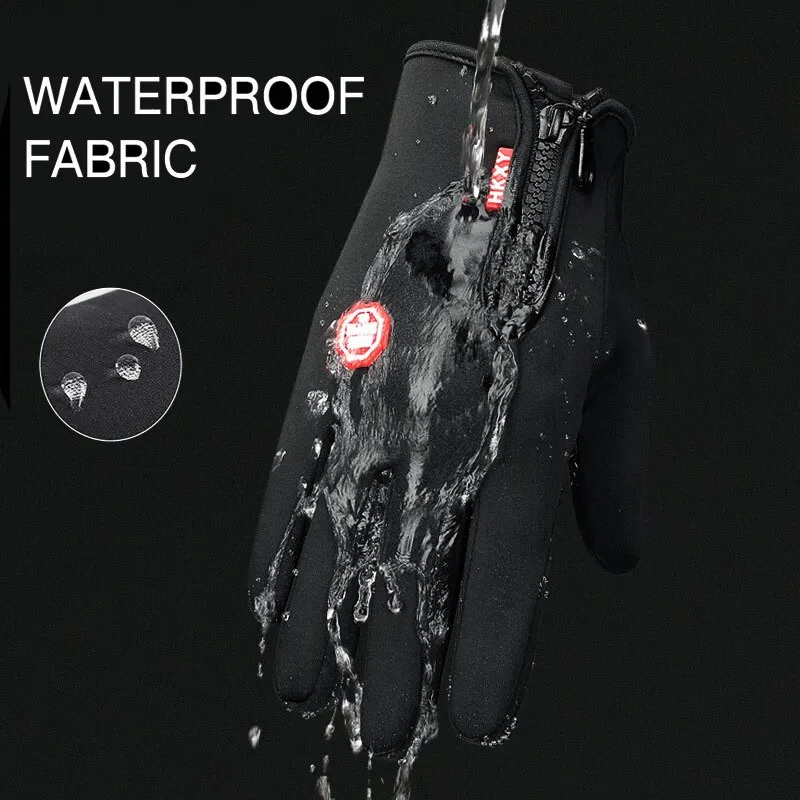 New Touchscreen Fleece Warm Gloves Outdoor Cycling Driving Waterproof Cold Gloves Windproof Non Slip Womens Men Winter Ski Glove