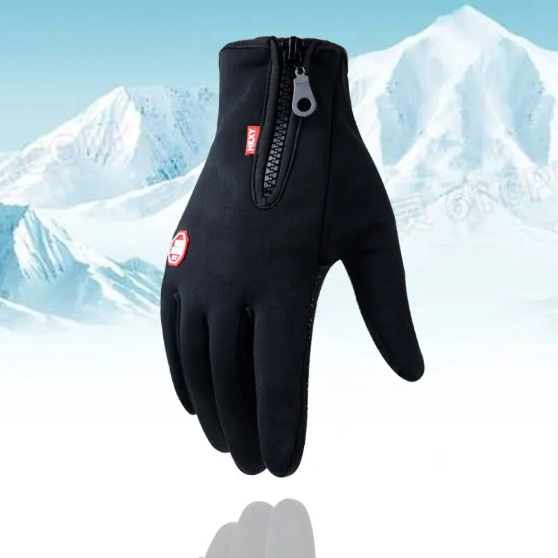 New Touchscreen Fleece Warm Gloves Outdoor Cycling Driving Waterproof Cold Gloves Windproof Non Slip Womens Men Winter Ski Glove