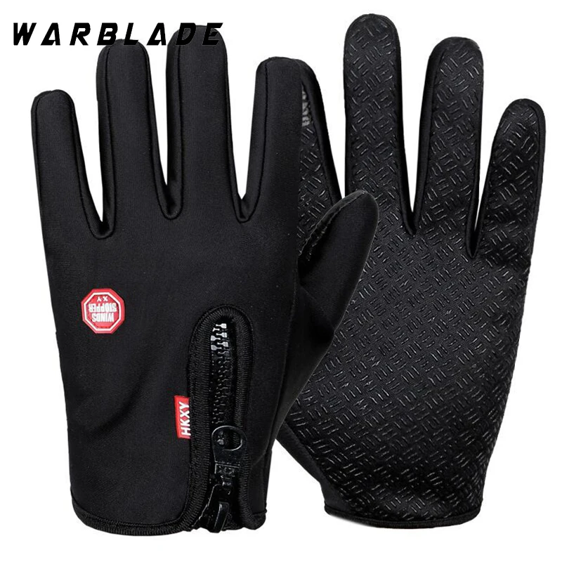New Touchscreen Fleece Warm Gloves Outdoor Cycling Driving Waterproof Cold Gloves Windproof Non Slip Womens Men Winter Ski Glove