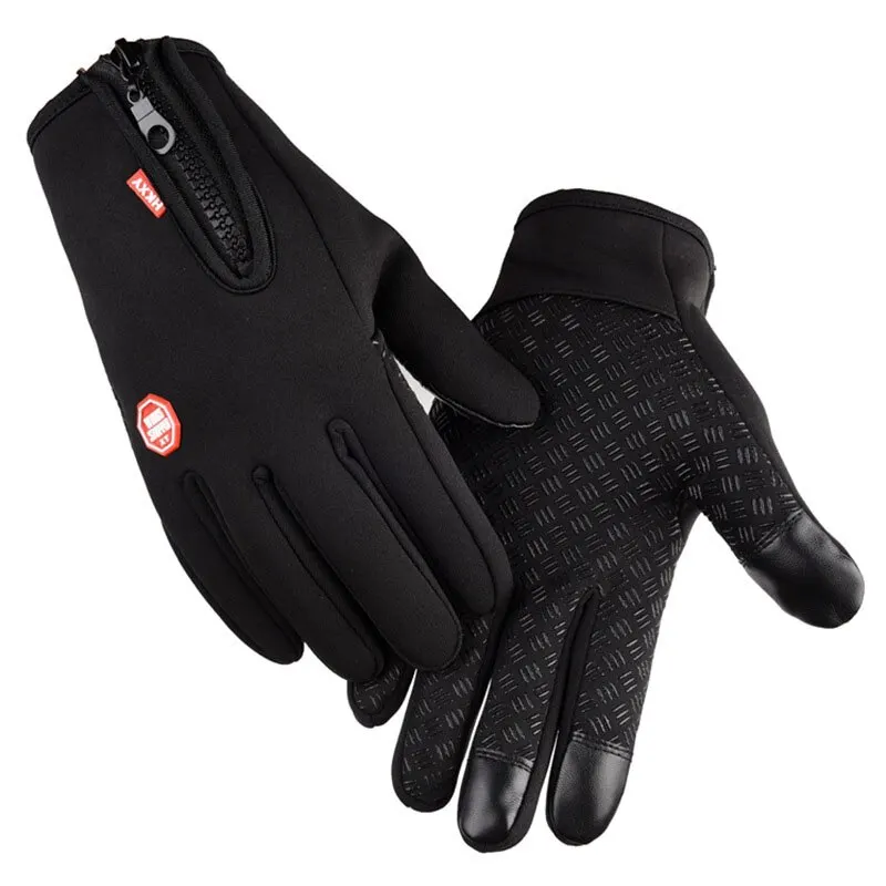 New Touchscreen Fleece Warm Gloves Outdoor Cycling Driving Waterproof Cold Gloves Windproof Non Slip Womens Men Winter Ski Glove