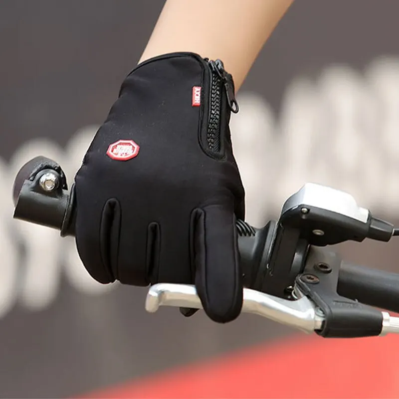 New Touchscreen Fleece Warm Gloves Outdoor Cycling Driving Waterproof Cold Gloves Windproof Non Slip Womens Men Winter Ski Glove