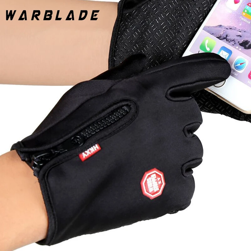 New Touchscreen Fleece Warm Gloves Outdoor Cycling Driving Waterproof Cold Gloves Windproof Non Slip Womens Men Winter Ski Glove