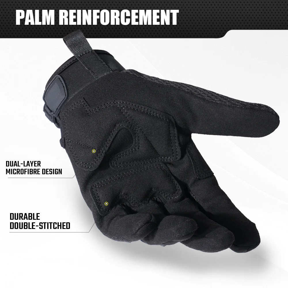 Tactical Gloves Touch Screen Sport Hunting Paintball Shooting Airsoft Outdoor Bicycle Work Rubber Protective Anti-Skid Gear Men