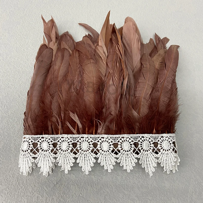 Natural Feather Sleeve Cuffs Gloves Party Cosplay Lace Wrist Cuffs Fur Sleeve Furry Accessories Carnival Stage Show Costume