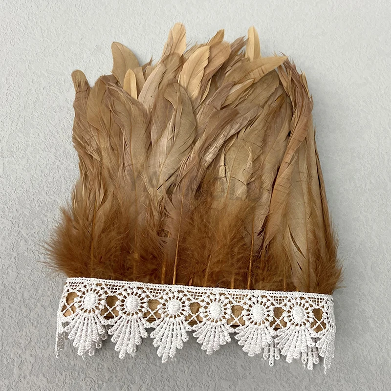 Natural Feather Sleeve Cuffs Gloves Party Cosplay Lace Wrist Cuffs Fur Sleeve Furry Accessories Carnival Stage Show Costume