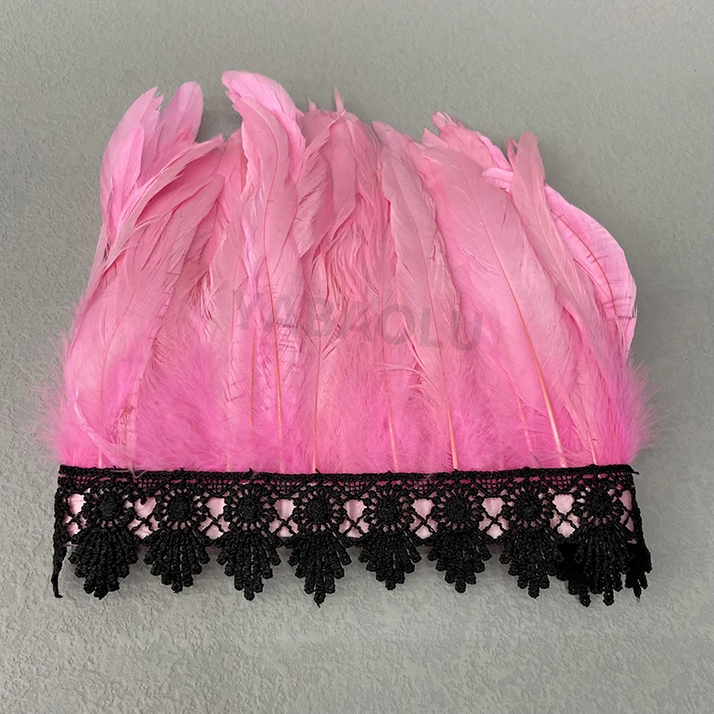 Natural Feather Sleeve Cuffs Gloves Party Cosplay Lace Wrist Cuffs Fur Sleeve Furry Accessories Carnival Stage Show Costume