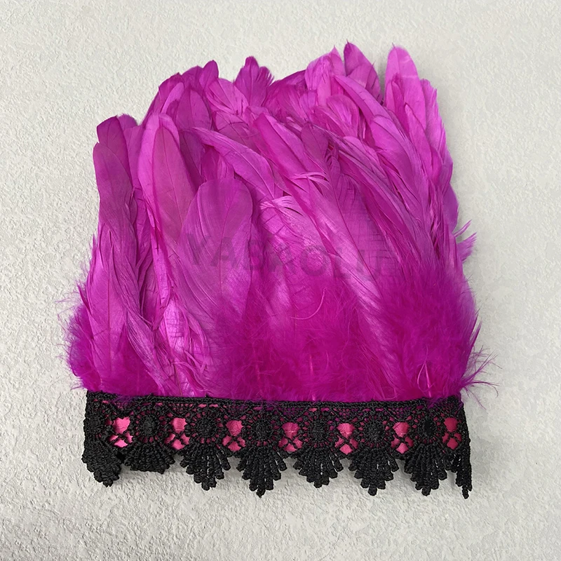 Natural Feather Sleeve Cuffs Gloves Party Cosplay Lace Wrist Cuffs Fur Sleeve Furry Accessories Carnival Stage Show Costume