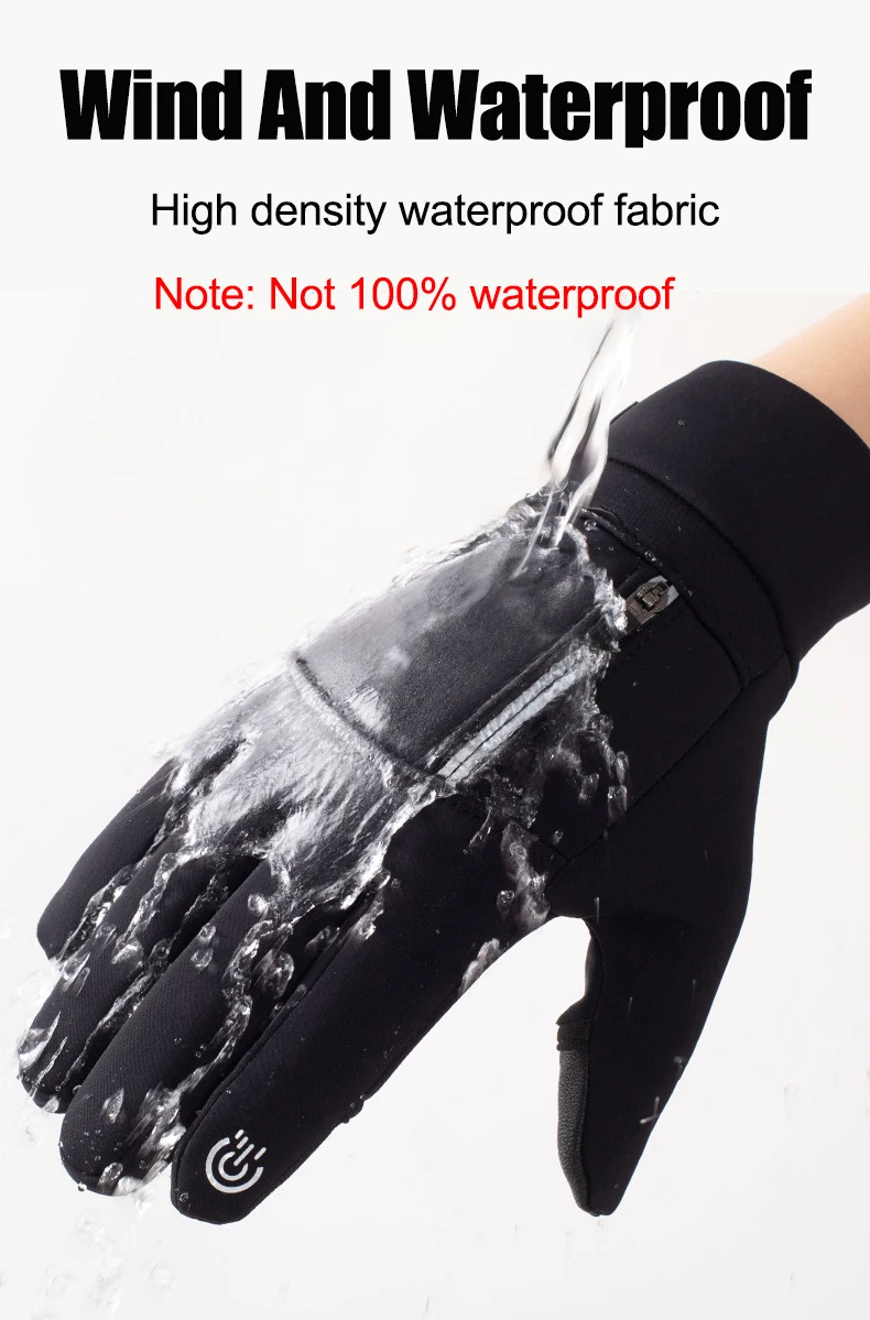 Winter Touchscreen Gloves for Outdoor Sports Cold-Resistant and Windproof Gloves for Men and Women with Flip-Top Design