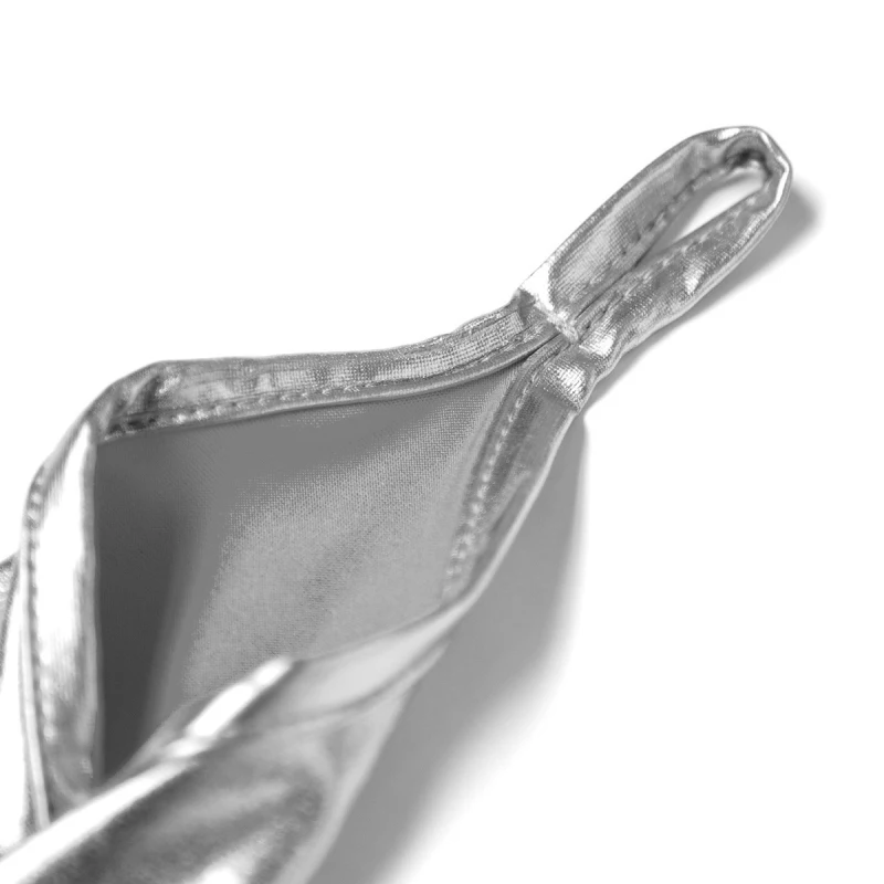 50cm Women Sexy Patent Leather Hook Finger Cosplay Punk Solid Stage Performance Fashion Personality Fingerless Gloves