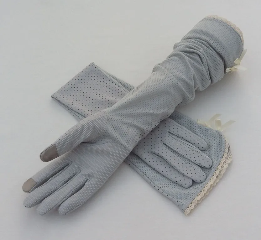 Female Sports Fitness Cycling Sunscreen Touch Screen Long Full Finger Gloves Women Cotton Fashion Half Finger Driving Gloves B91