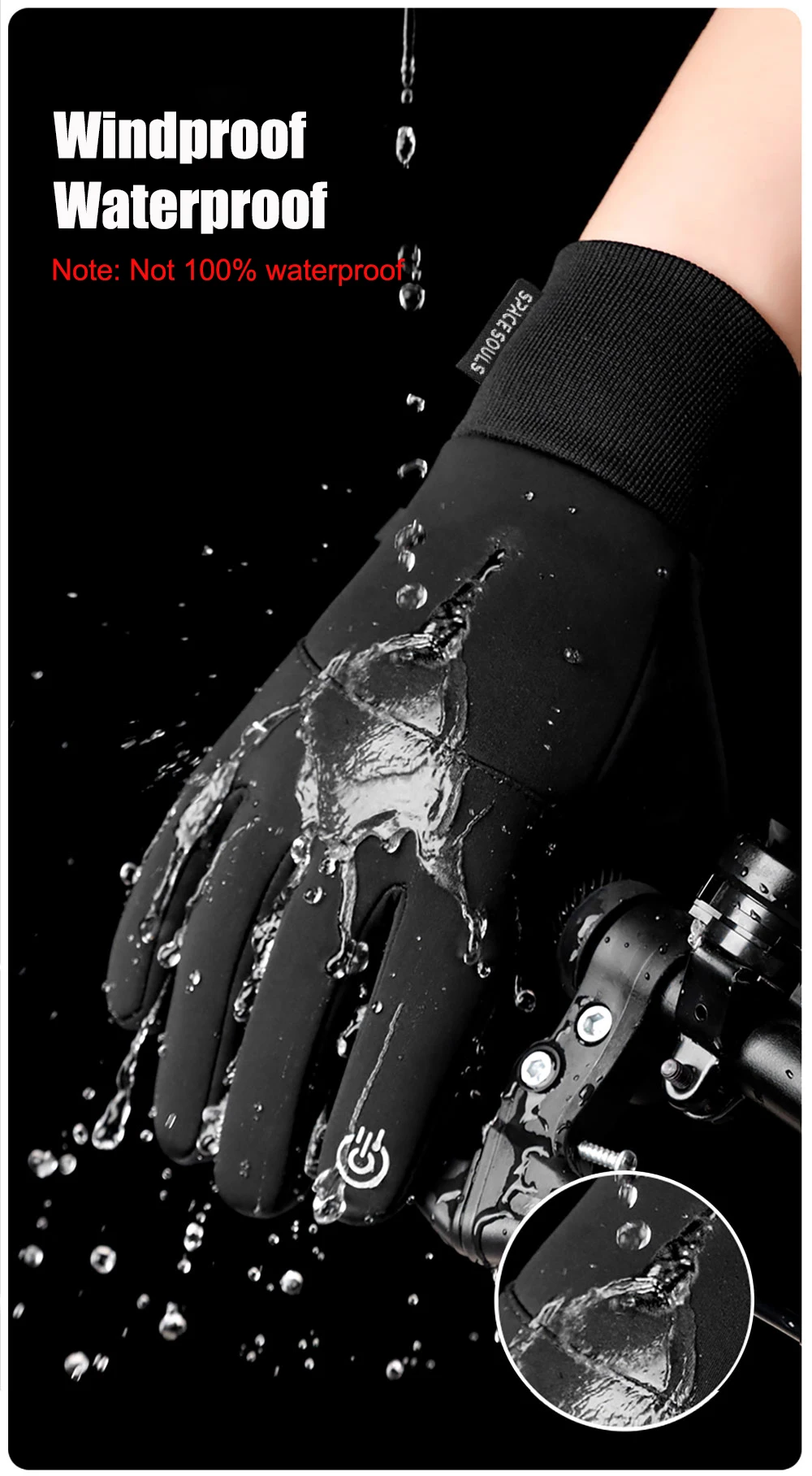 Autumn Winter Warm Windproof Waterproof Touch Screen Gloves for Men And Women Outdoor Fishing Running Cycling Skiing Cold Gloves