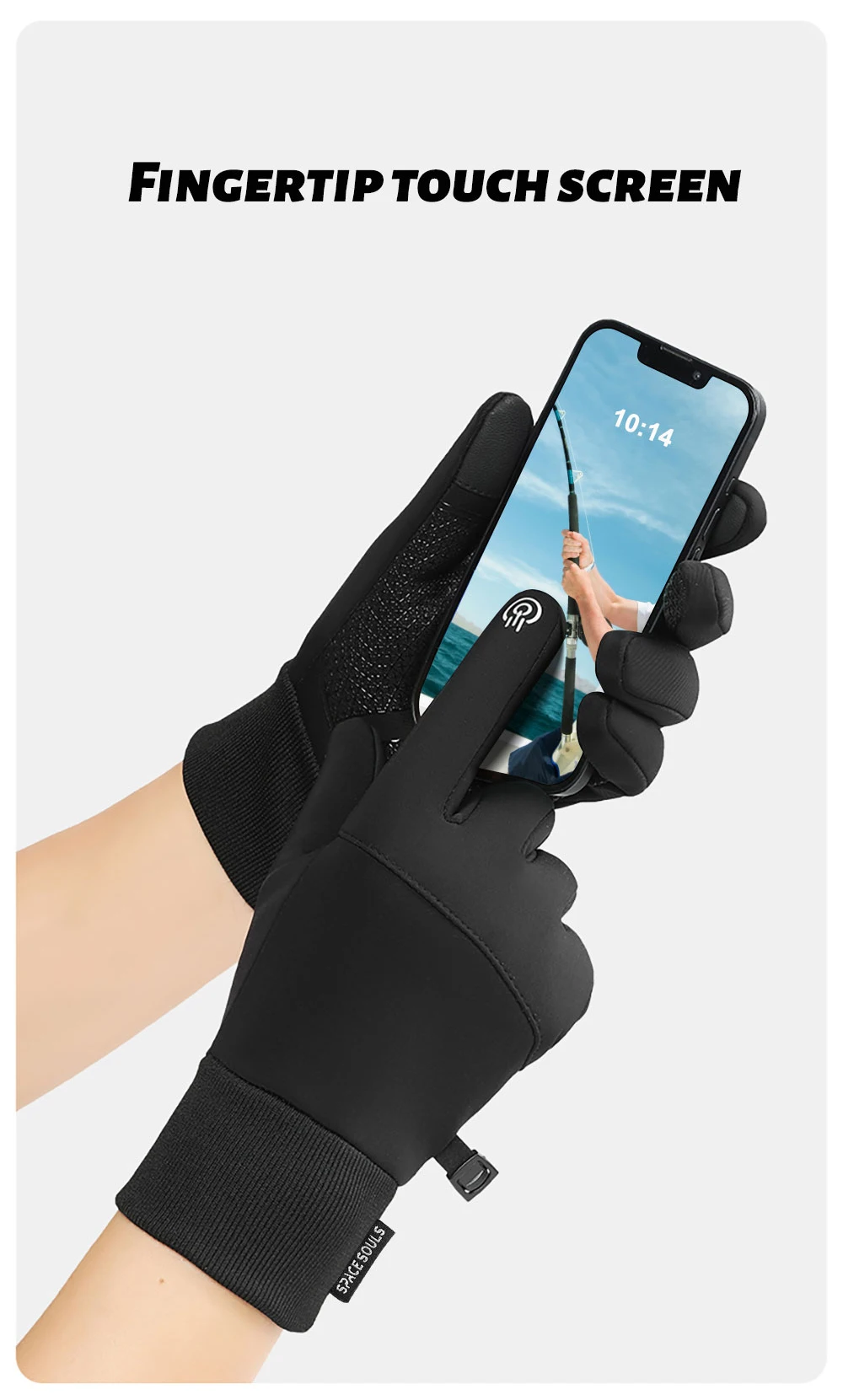 Autumn Winter Warm Windproof Waterproof Touch Screen Gloves for Men And Women Outdoor Fishing Running Cycling Skiing Cold Gloves