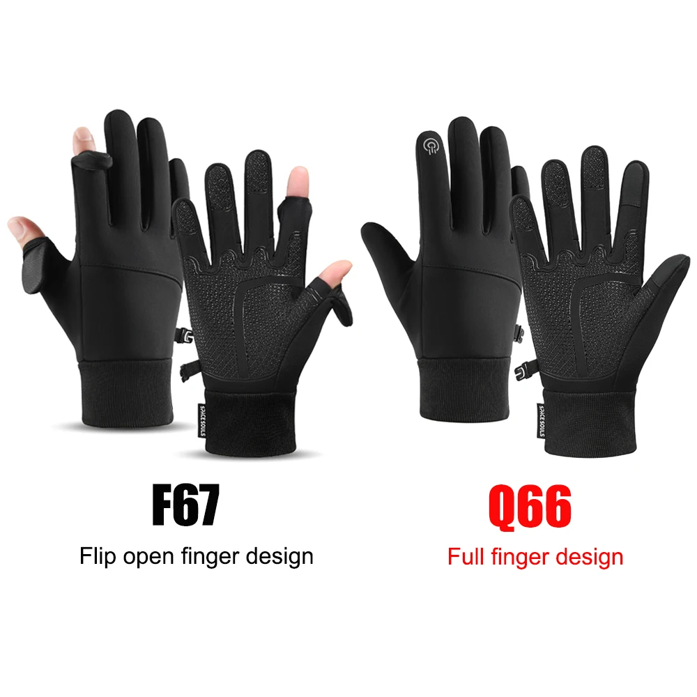 Autumn Winter Warm Windproof Waterproof Touch Screen Gloves for Men And Women Outdoor Fishing Running Cycling Skiing Cold Gloves