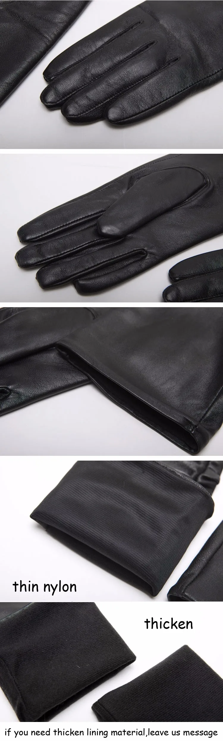 Sale 2026 Winter Women Genuine Leather 30cm/40cm/50cm Long Evening Gloves Female Customized Large 2XL Size Black/Red/White Luvas