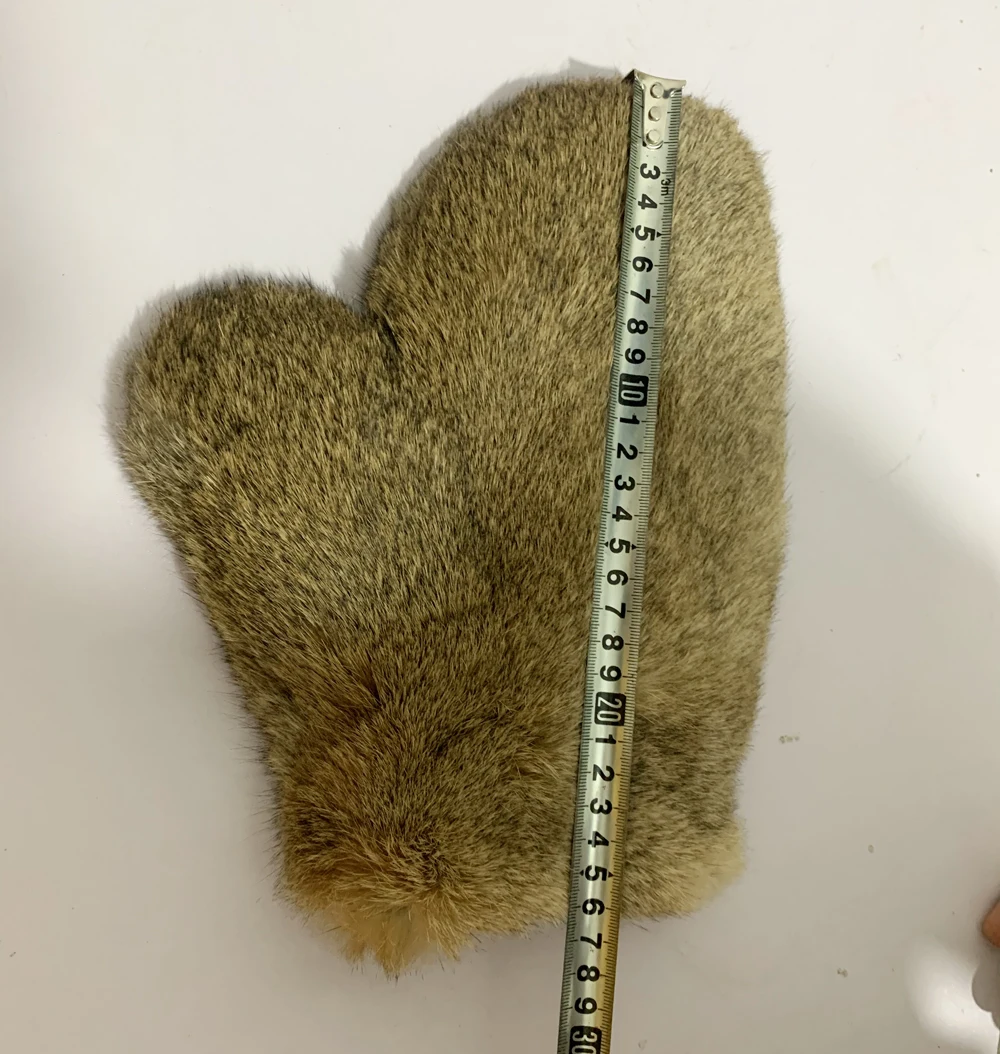 2026 Hot Sale Winter Women Real Genuine Rabbit Fur Mittens Fahion Unisex Warm Rabbit Fur Mitten Male Natural Fur Plus Gloves
