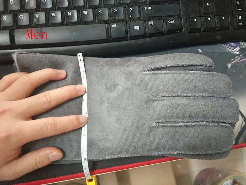 2017 Winter Thick Faux Wool Sheepskin Gloves Mittens Fashion Unisex Wind Suede Leather Fur Women Men Warmer Cycling Gloves G127