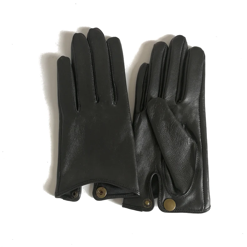 2025 Half Palm Glove Driving Fashion Genuine Real Goat Leather Gloves Women Fashion Mittens Real Leather G595
