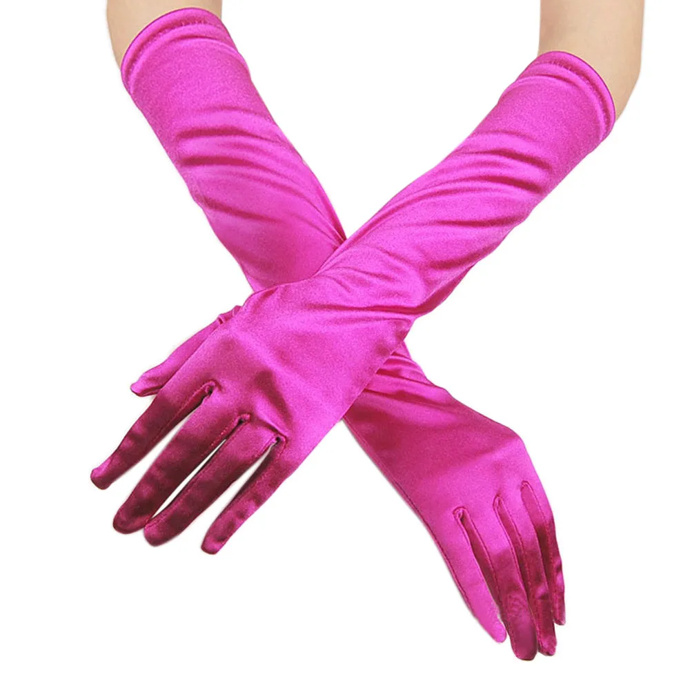 Gloves Party Long Opera Evening Womens Bridal Prom Gloves Wedding Satin Trendy 2025 Ladies' Clothing Accessories Decor украшения