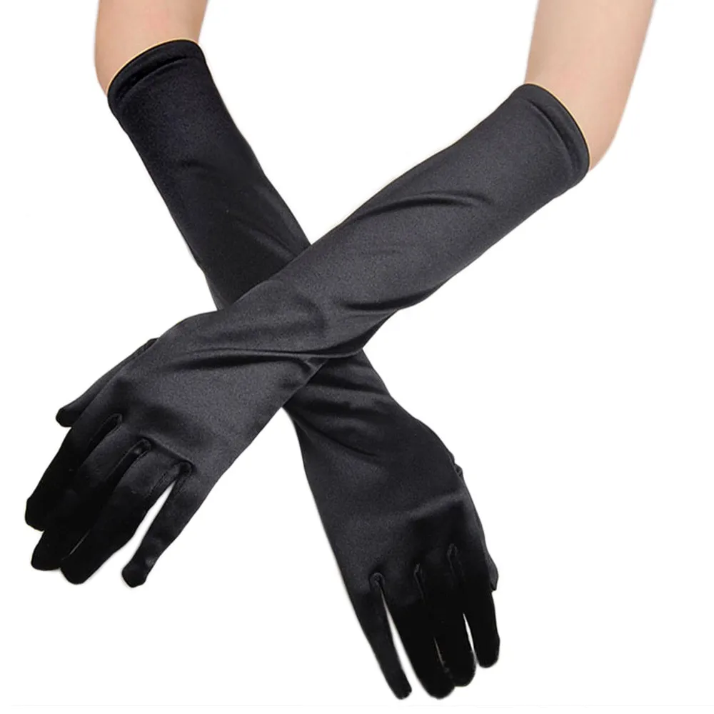 Gloves Party Long Opera Evening Womens Bridal Prom Gloves Wedding Satin Trendy 2025 Ladies' Clothing Accessories Decor украшения