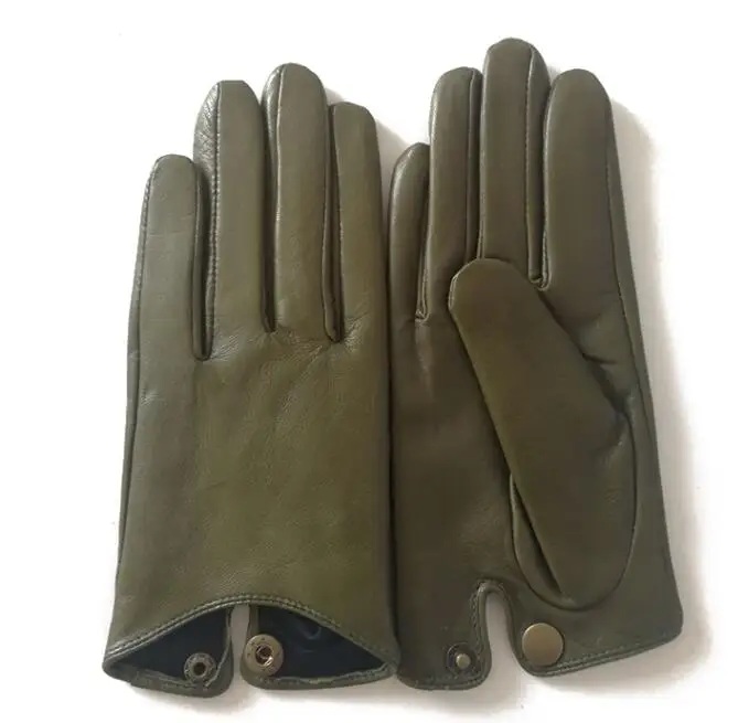 Women's Natural Sheepskin Leather Gloves Female Genuine Leather Motorcycle Driving Gloves R760
