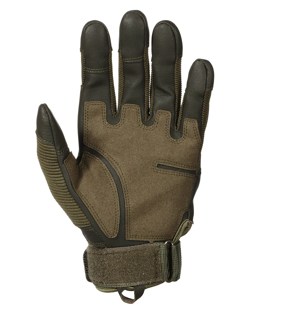 Full Finger Tactical Gloves Outdoor Paintball Shooting Airsoft PU Leather Touch Screen Work Non-slip Rubber Protective Gear Men