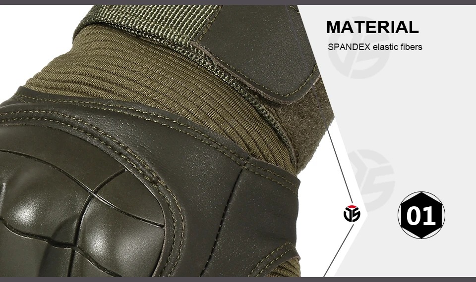 Full Finger Tactical Gloves Outdoor Paintball Shooting Airsoft PU Leather Touch Screen Work Non-slip Rubber Protective Gear Men