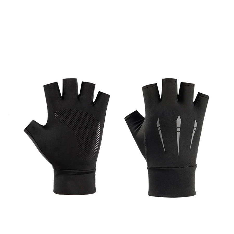 Breathable Spring Autumn Gloves Thin Short Half Finger Bike Gloves Men Women Tight Fitness Summer Sports Driving Biking Gloves