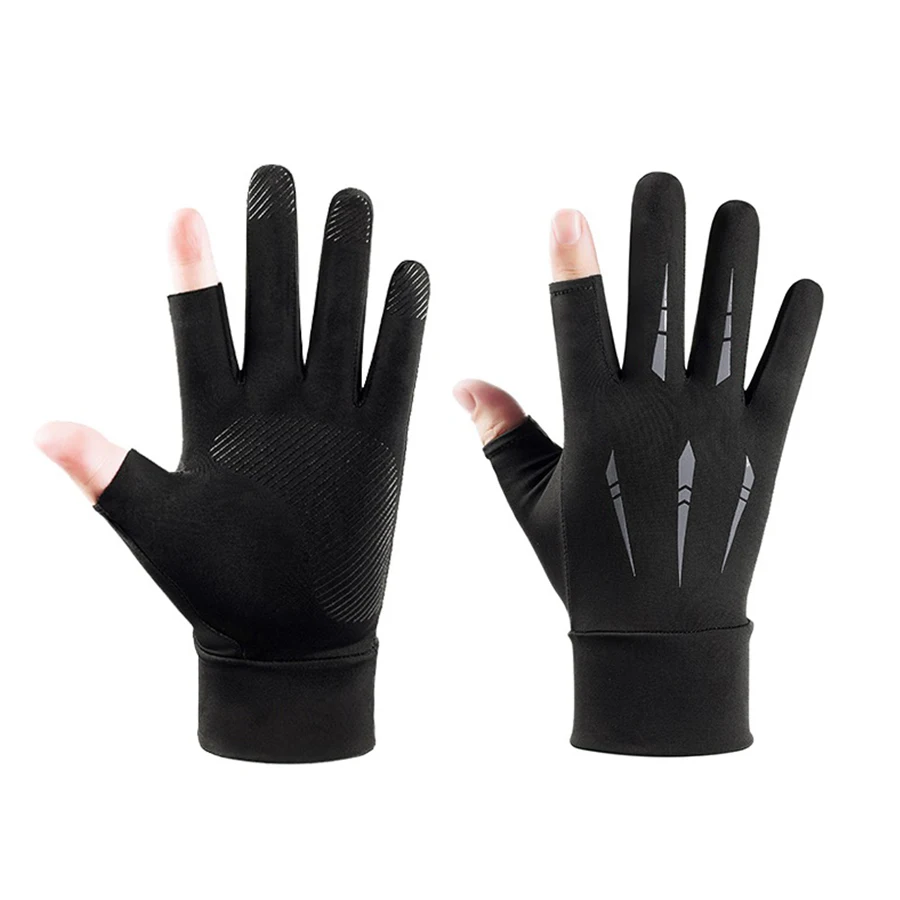Breathable Spring Autumn Gloves Thin Short Half Finger Bike Gloves Men Women Tight Fitness Summer Sports Driving Biking Gloves
