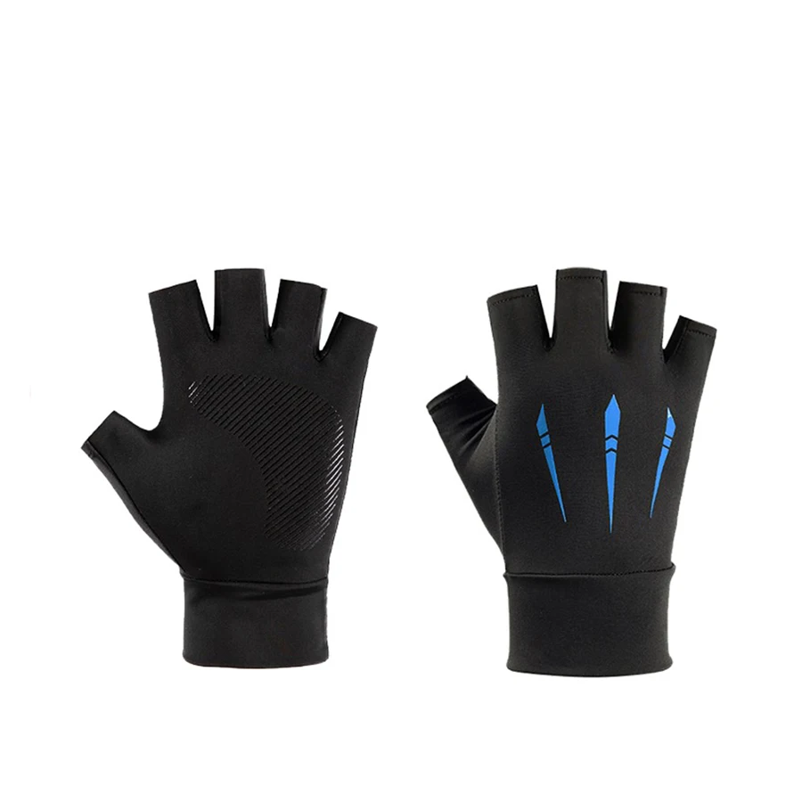 Breathable Spring Autumn Gloves Thin Short Half Finger Bike Gloves Men Women Tight Fitness Summer Sports Driving Biking Gloves