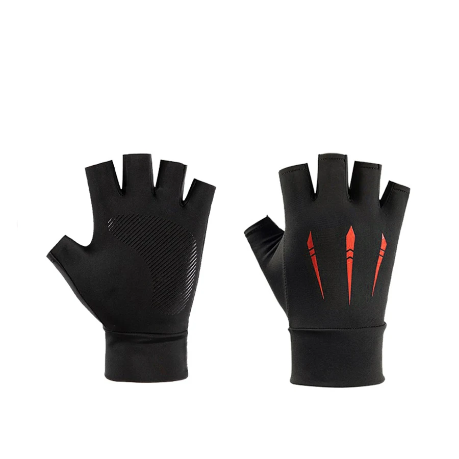 Breathable Spring Autumn Gloves Thin Short Half Finger Bike Gloves Men Women Tight Fitness Summer Sports Driving Biking Gloves
