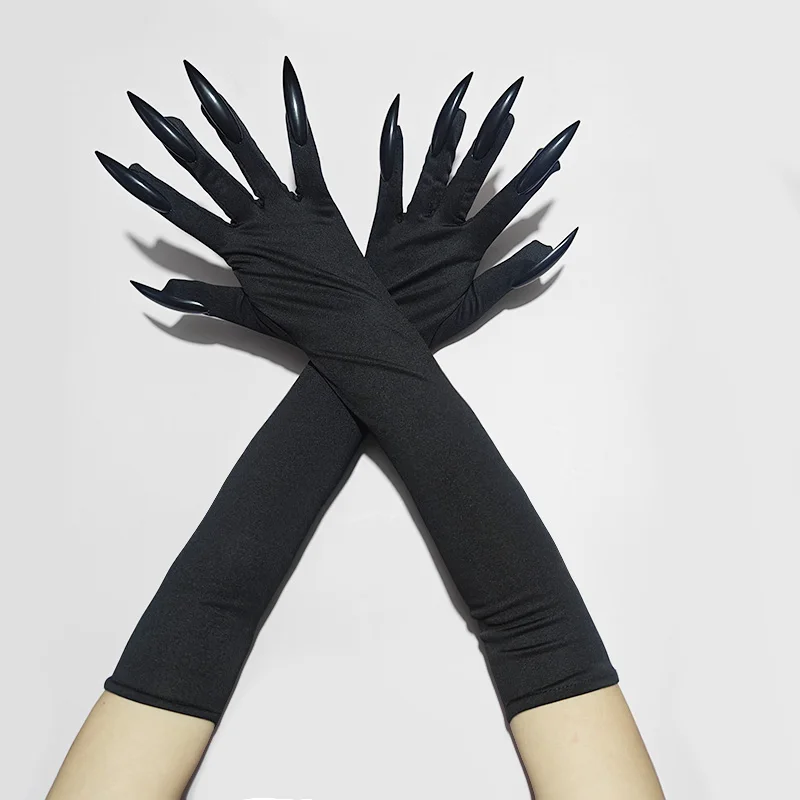 Halloween Cosplay 45cm Funny Claw Gloves Horror Long Nail Suitable for Role Playing Party Dress Up and Thriller Performances