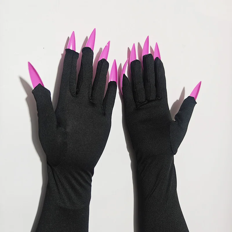 Halloween Cosplay 45cm Funny Claw Gloves Horror Long Nail Suitable for Role Playing Party Dress Up and Thriller Performances