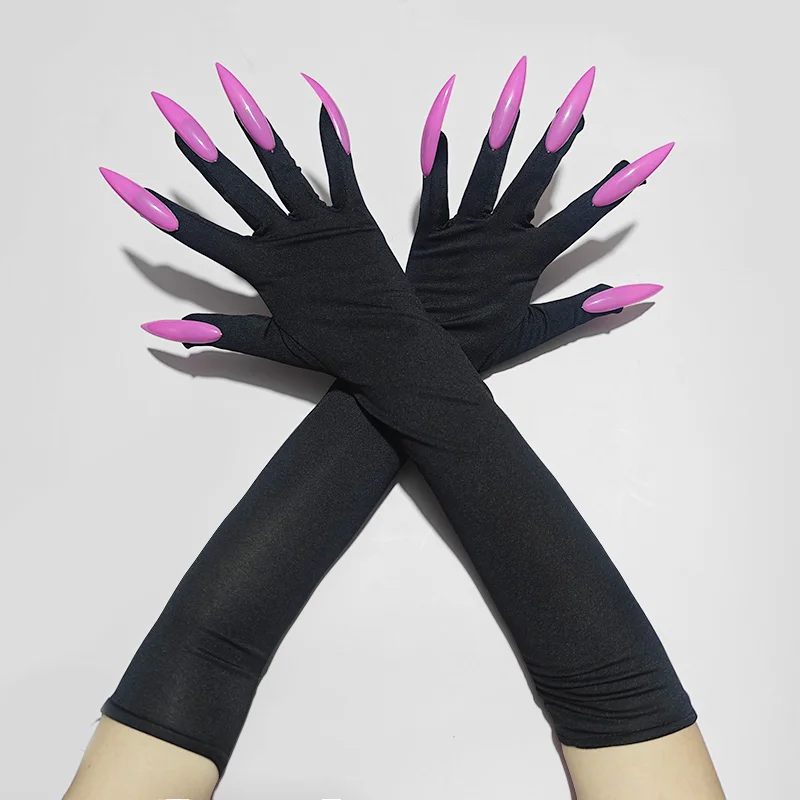 Halloween Cosplay 45cm Funny Claw Gloves Horror Long Nail Suitable for Role Playing Party Dress Up and Thriller Performances