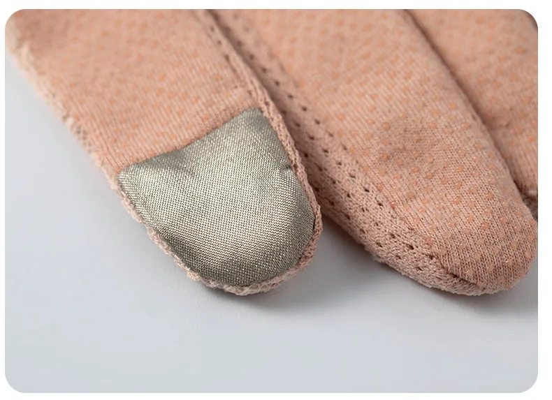 Lady Anti-Slip Breathable Sunscreen Gloves Women Summer Ice Silk Lace Anti-UV Elegant Thin Electric Car Driving Mittens