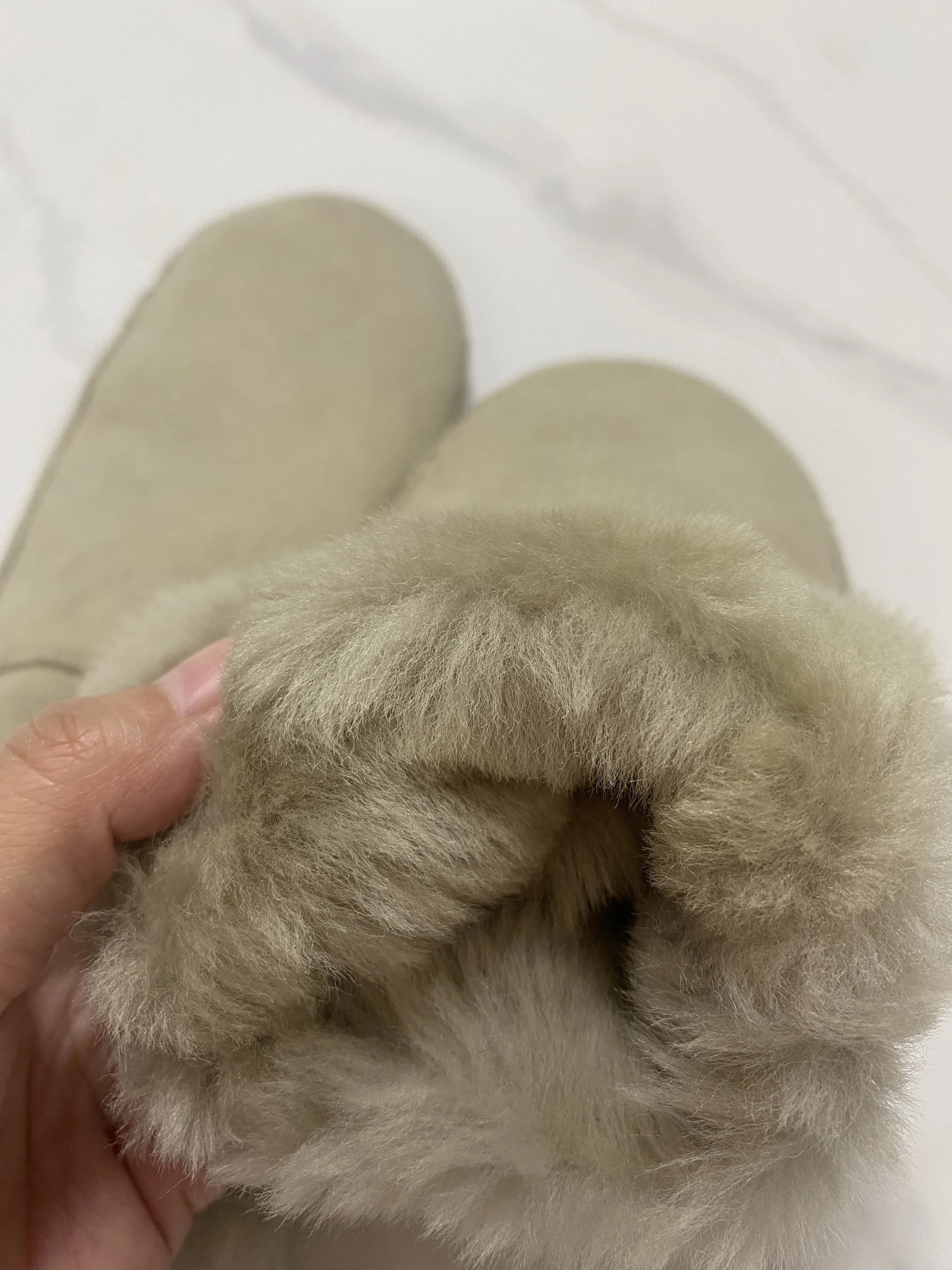 Men Women's Autumn Winter Thicken Warm Natural One Piece Wool Fur Leather Glove Winter Brand Wool Fur Mitten R2217