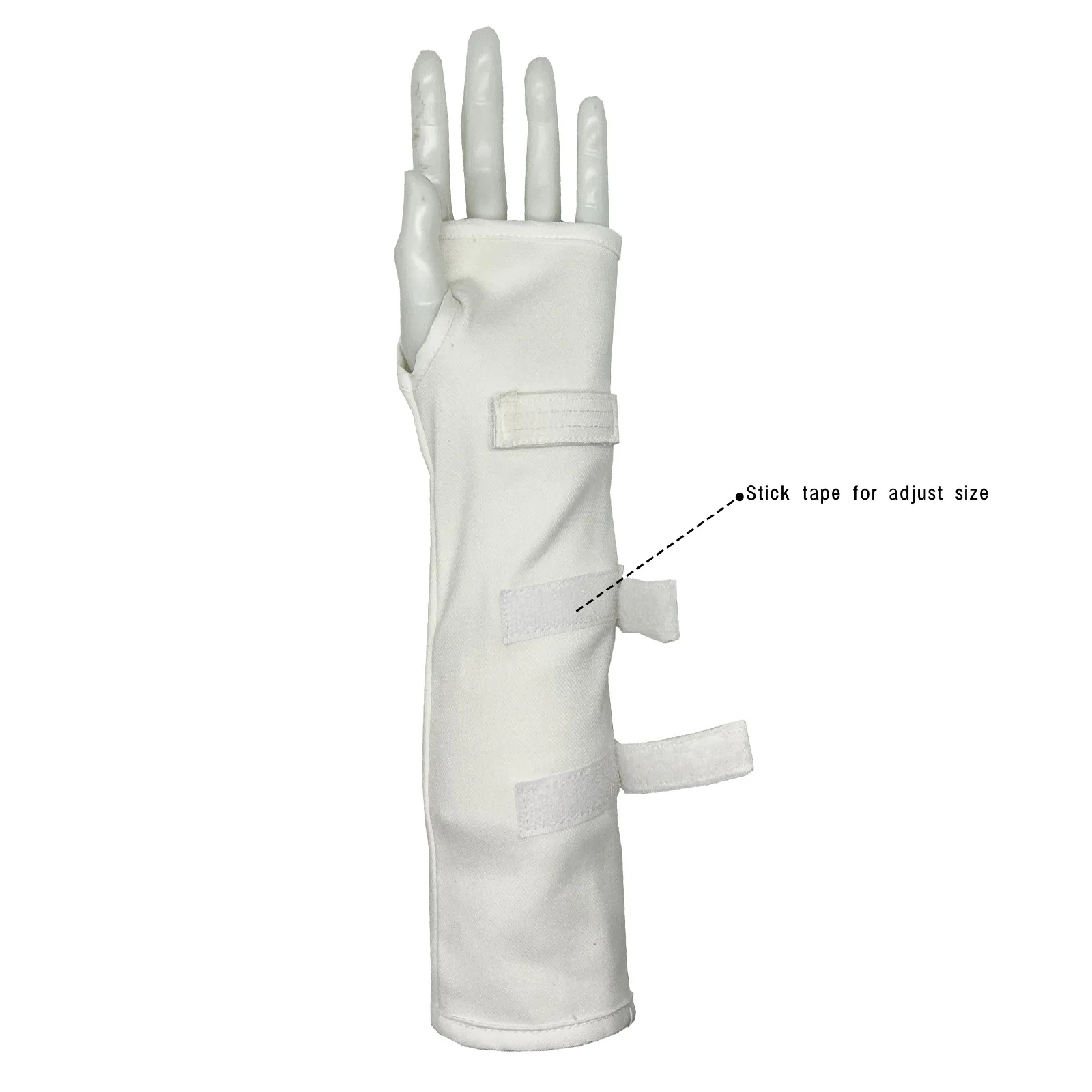 Michael Jackson Punk Rock Music Retro Handmade Fingerless Gloves with Arm Brace Suitable for Adults, Black or White,