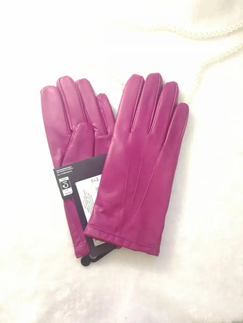 2026 Elegant Fashion Driving Gloves Genuine Real Goat Leather Gloves Women Fashion Winter Autumn Short Mittens G600