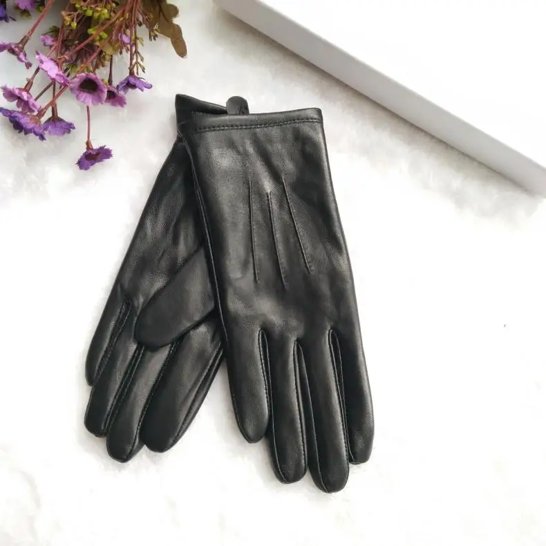 2026 Elegant Fashion Driving Gloves Genuine Real Goat Leather Gloves Women Fashion Winter Autumn Short Mittens G600