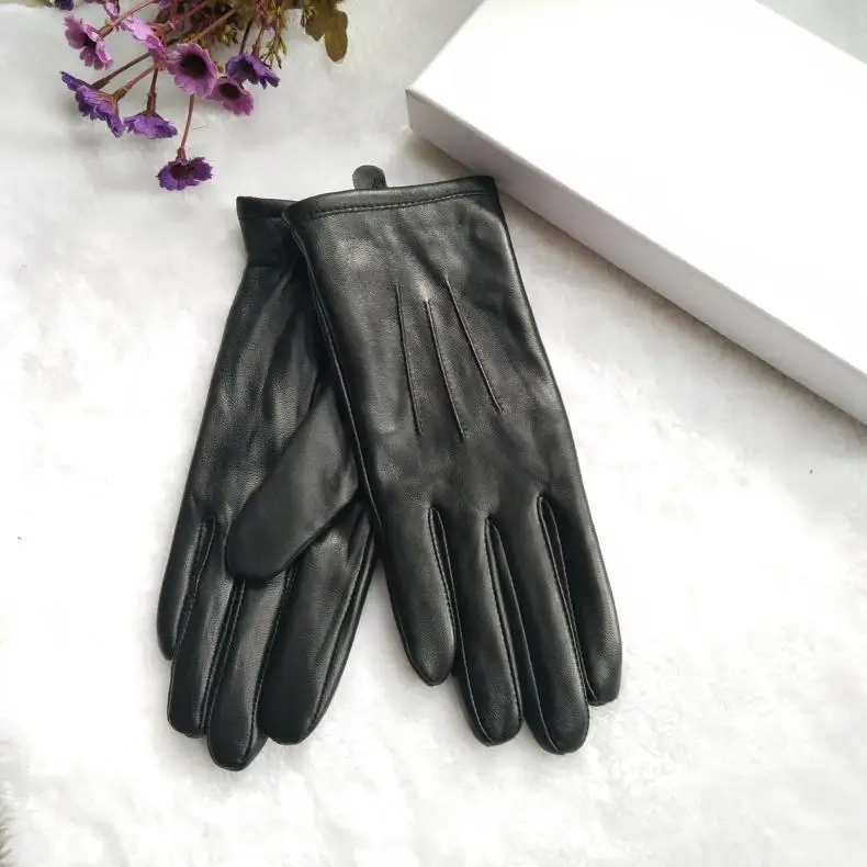 2026 Elegant Fashion Driving Gloves Genuine Real Goat Leather Gloves Women Fashion Winter Autumn Short Mittens G600